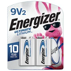 Energizer Ultimate Lithium 9 Volt Lithium Batteries - 2 Count