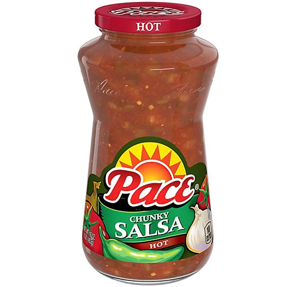 slide 1 of 6, Pace Chunky Hot Salsa - 16 Oz, 16 oz