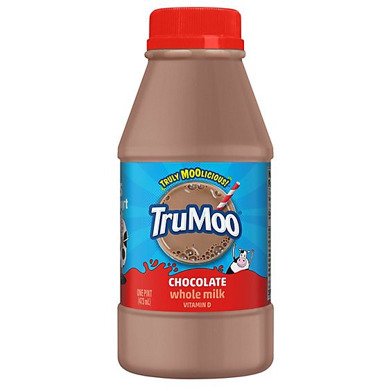 slide 1 of 12, Trumoo Chocolate Whole Milk - 1 Pint, 16 oz