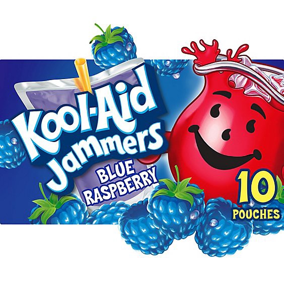 slide 1 of 8, Kool-Aid Jammers Blue Raspberry Flavored Drink - 10 - 6 Fl. Oz., 10 ct; 6 fl oz