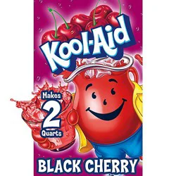 Kool-Aid Unsweetened Black Cherry Artificially Flavored Powdered Soft Drink Mix Packet - 0.13 Oz