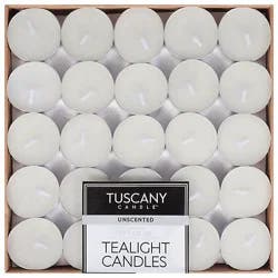 Tuscany Candle Tealight Unscented Candles - Each