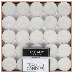 Tuscany Tea Lights Unscented 50 Count - Each
