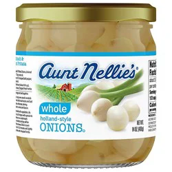 Aunt Nellie's Onions Whl Hollan - 15 Oz
