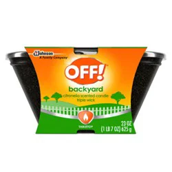 Off! Citronella Triple Wick Scented Candle Bucket Warm White 2 Count - 23 Oz