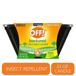 Off! Citronella Triple Wick Scented Candle Bucket Warm White 2 Count - 23 Oz