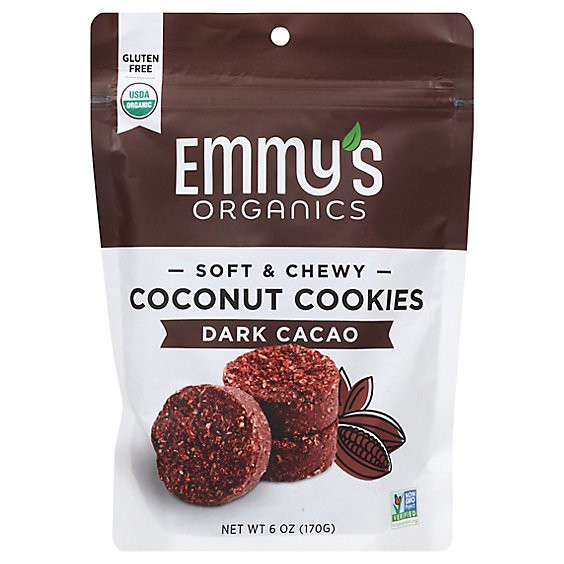 slide 1 of 1, Emmys Organic Macaroons Dark Cacao - 6 Oz, 6 oz