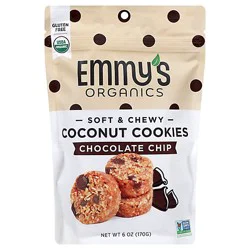Emmys Organic Macaroons Chocolate Chip - 6 Oz