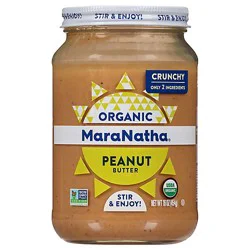 Maranatha Peanut Butter Crunchy Organic Hint Of Sea Salt - 16 Oz