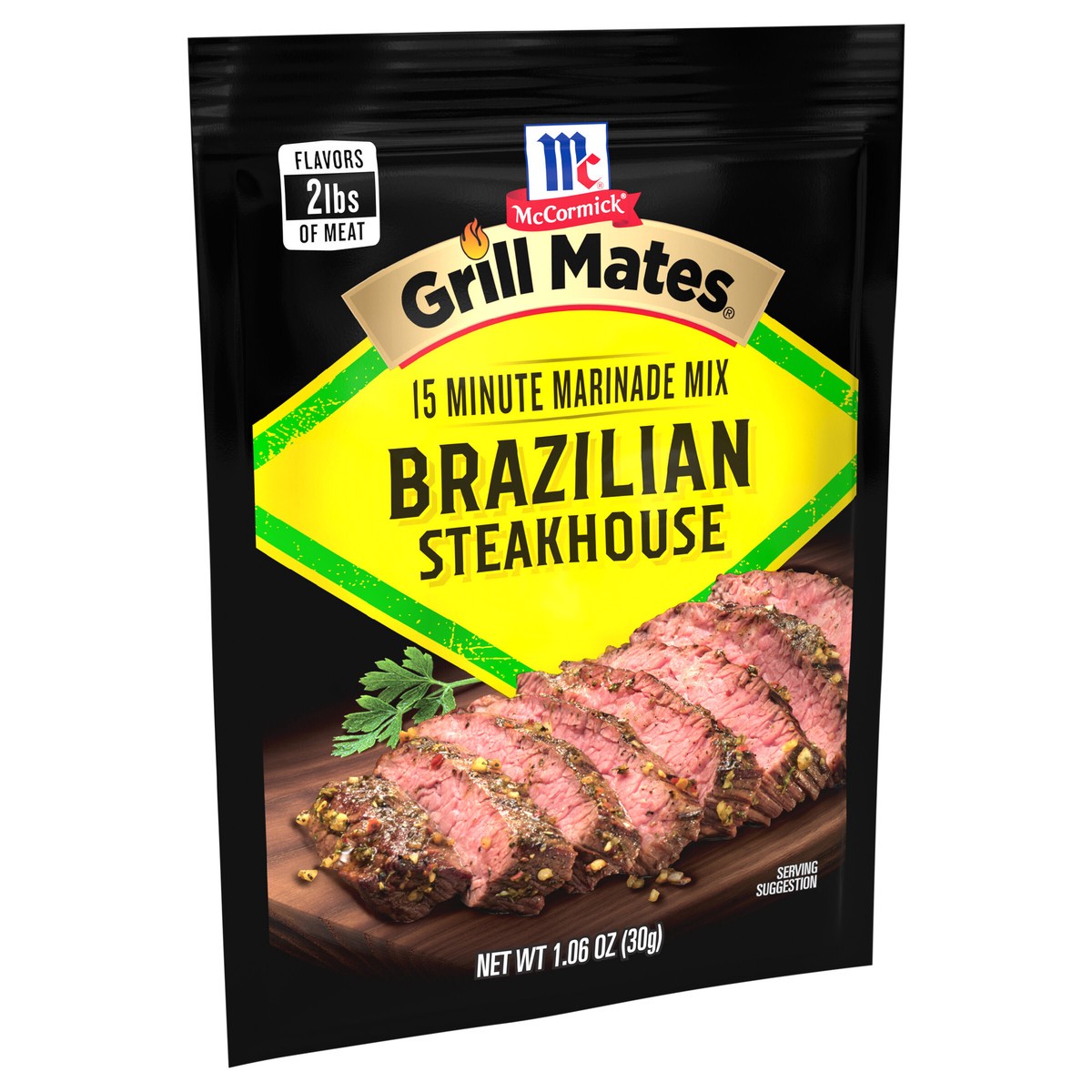 slide 6 of 12, Mccormick Grill Mates Brazilian Steakhouse Marinade - 1.06 Oz, 1.06 oz