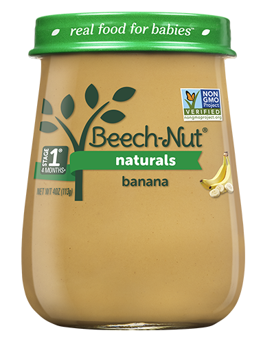 slide 2 of 7, Beech-Nut Naturals Stage 1 Baby Food, Banana, 4 oz Jar, 4 oz