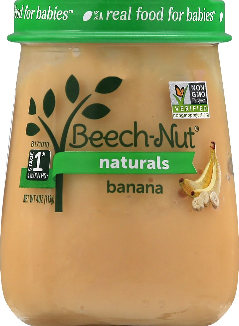 slide 3 of 7, Beech-Nut Naturals Stage 1 Baby Food, Banana, 4 oz Jar, 4 oz