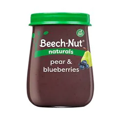 Beech-Nut Naturals Stage 2 Pear & Blueberries Baby Food - 4 Oz