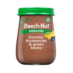 Beech-Nut Naturals Stage 2 Banana Blueberries & Green Beans Baby Food - 4 Oz