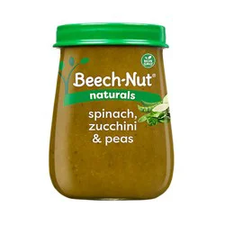 Beech-Nut Naturals Stage 2 Spinach Zucchini & Peas Baby Food - 4 Oz