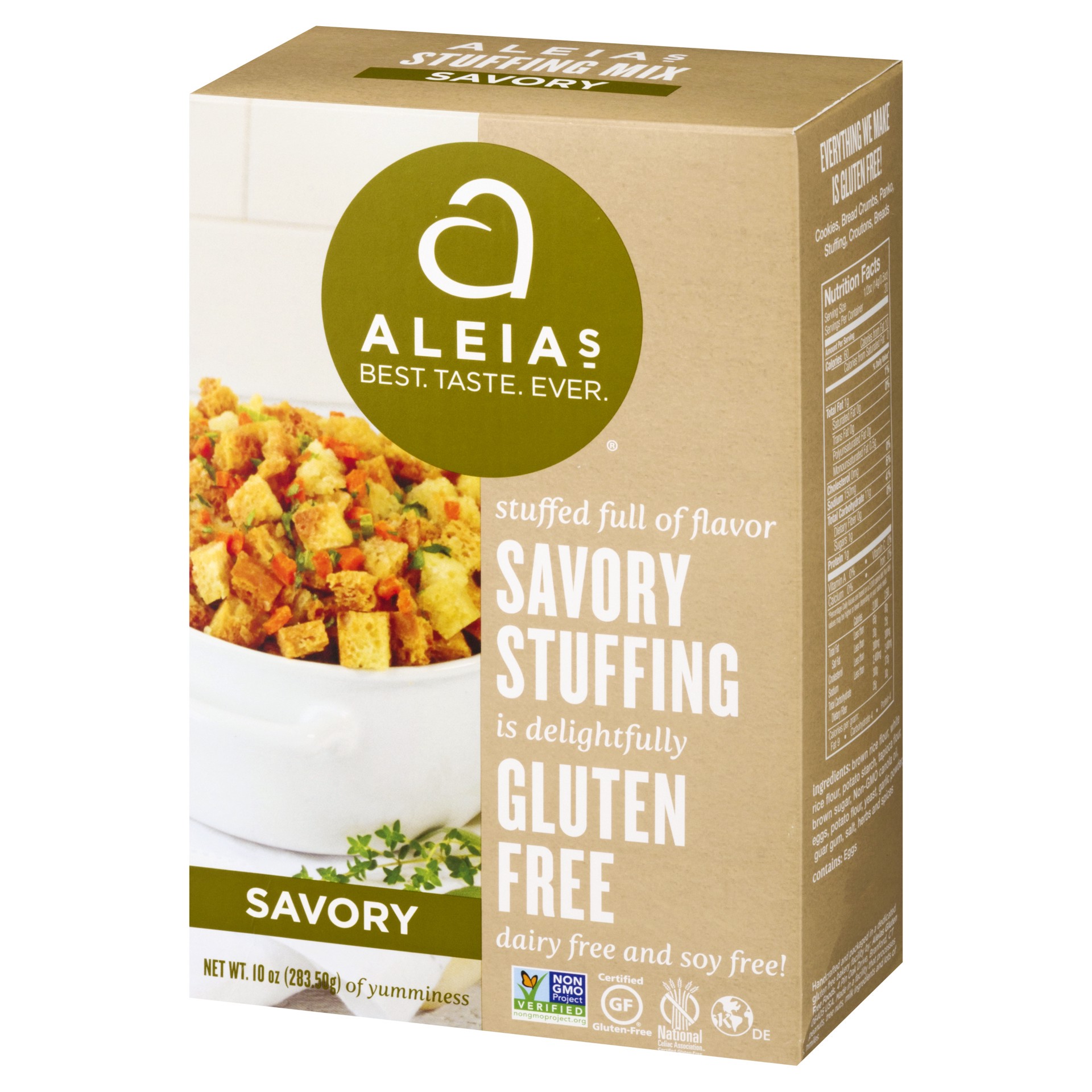 slide 9 of 11, Aleias Stuffing Mix Savory Box - 10 Oz, 10 oz