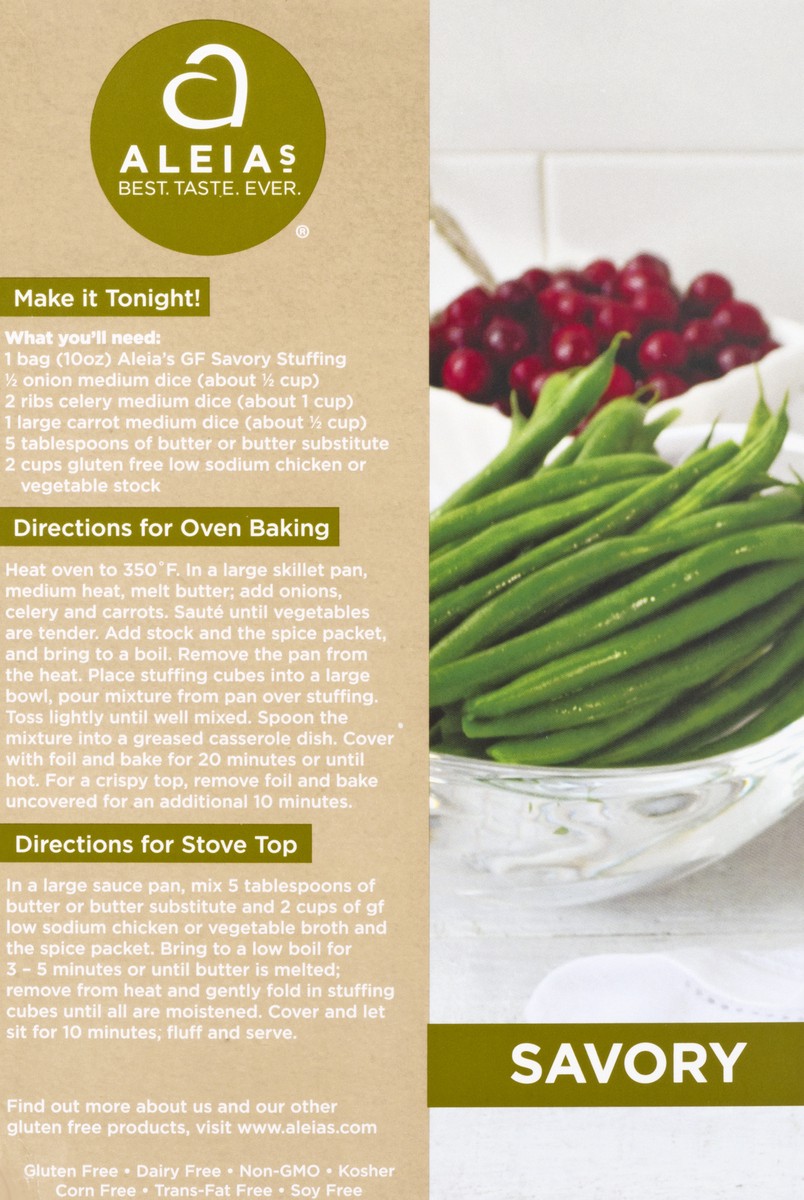 slide 10 of 11, Aleias Stuffing Mix Savory Box - 10 Oz, 10 oz