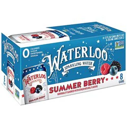 Waterloo Summer Berry Sparkling Water - 8 - 12 Fl Oz