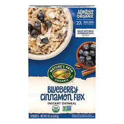 Nature's Path Organic Blueberry Cinnamon Flax Instant Oatmeal - 11.3 Oz