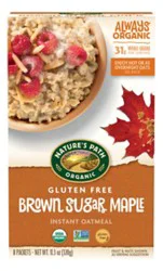 Natures Path Organic Oatmeal Gluten Free Brown Sugar Maple - 11.3 Oz
