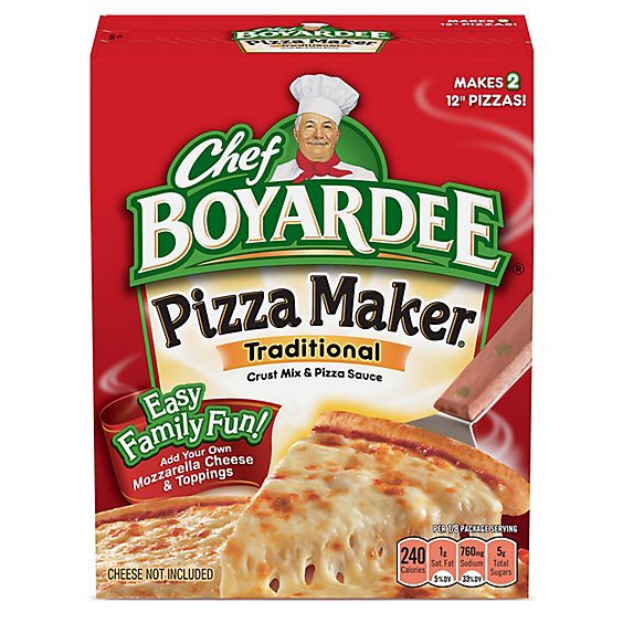 slide 1 of 1, Chef Boyardee Traditoinal Cheese Pizza Maker Kit - 31.85 Oz, 31.85 oz