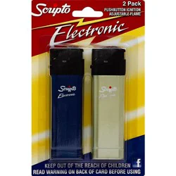 Scripto Lighters Electronic 2pk - 2 Count