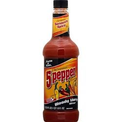 Master Of Mixes Mixer Gourmet Bloody Mary 5 Pepper Seriously Spicy - 33.8 Fl. Oz.