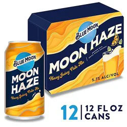 Blue Moon Moon Haze Craft Beer 5.7% Abv Cans - 12-12 Fl. Oz.