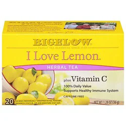 Bigelow Tea Herbal Caffeine Free I Love Lemon - 20 Count