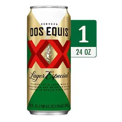 Dos Equis Mexican Lager Beer Single Can - 24 Fl. Oz.