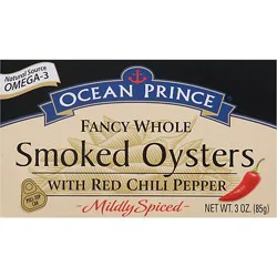 Ocean Prince Oysters Smoked Fancy Whole With Red Chili Pepper - 3 Oz