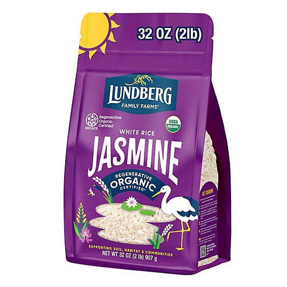slide 1 of 12, Lundberg Family Farms Regenerative Organic Certified California White Jasmine Rice - 32 Oz, 32 oz