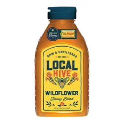 Local Hive Honey Raw & Unfiltered Authentic Wildflower - 16 Oz