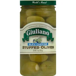 Giuliano Olives Stuffed Bleu Cheese - 7 Oz