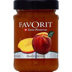 Favorit Preserves Swiss Peach-Mango - 12.3 Oz