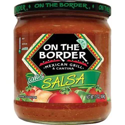 On The Border Salsa Mild Jar - 16 Oz