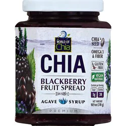 World Of Chia Fruit Spread Chia Blackberry With Agave Syrup - 10.9 Oz