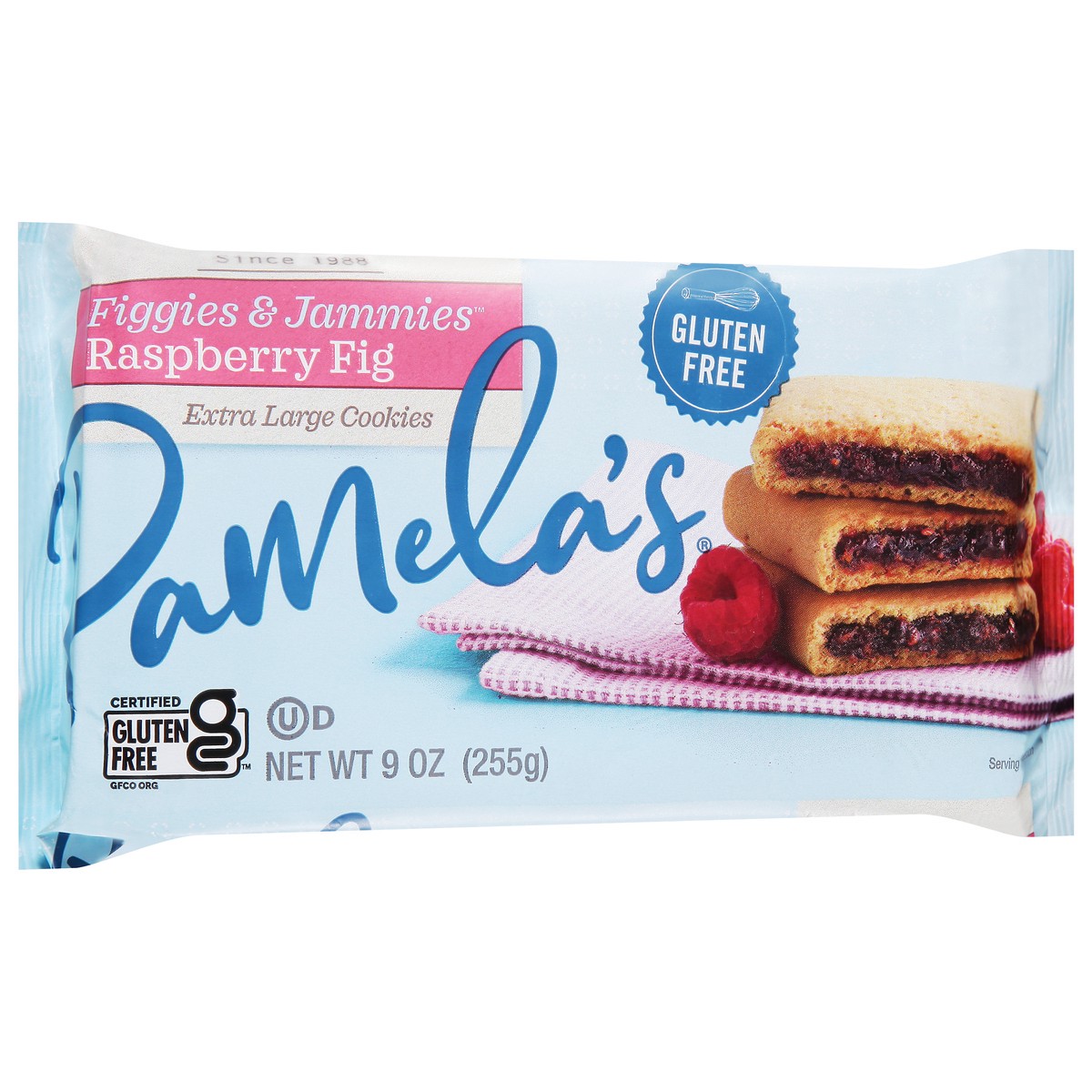 slide 5 of 11, Pamelas Figgies & Jammies Cookies Extra Large Gluten-Free Raspberry & Fig - 9 Oz, 9 oz