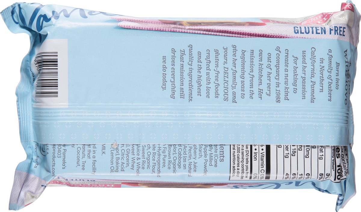 slide 8 of 11, Pamelas Figgies & Jammies Cookies Extra Large Gluten-Free Raspberry & Fig - 9 Oz, 9 oz