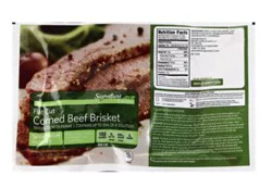 Signature Farms Beef Corned Beef Brisket Flats - 3.50 Lb