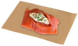 Fish Salmon Fillet Stuffed Farmed Color Added Service Case - 1 Lb