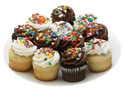 Bakery Cupcake White & Chocolate 12 Count Frozen - Each