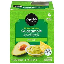 Signature Select Guacamole Mild Snack Pack - 4-2 Oz