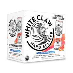 White Claw Grapefruit Hard Seltzer In Cans - 6-12 Fl. Oz.
