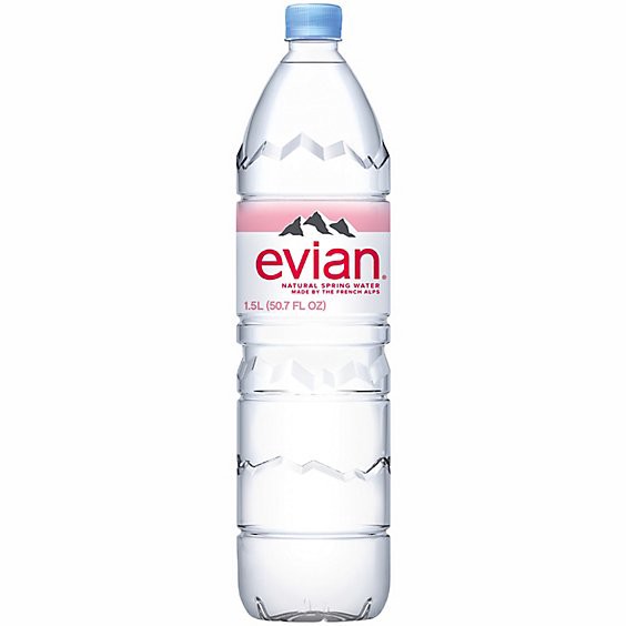slide 1 of 3, Evian Natural Spring Water Bottle - 1.5 Liter, 1.5 liter