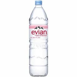 Evian Natural Spring Water Bottle - 1.5 Liter