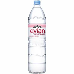 Evian Natural Spring Water Bottle - 1.5 Liter