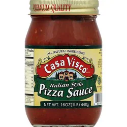 Casa Visco Pizza Sauce Italian Style Jar - 16 Oz