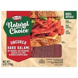 Hormel Natural Choice Hard Uncured Salami - 6 Oz