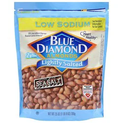 Blue Diamond Almonds Lightly Salted Low Sodium - 25 Oz